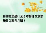 番的意思是什么（本番什么意思是什么簡(jiǎn)介介紹）