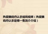 熱愛(ài)魏曉丹認(rèn)親結(jié)局視頻（熱愛(ài)魏曉丹認(rèn)親是哪一集簡(jiǎn)介介紹）