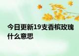 今日更新19支香檳玫瑰什么意思