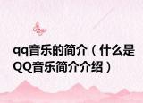 qq音樂的簡介（什么是QQ音樂簡介介紹）