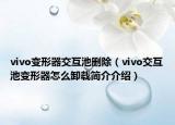 vivo變形器交互池刪除（vivo交互池變形器怎么卸載簡(jiǎn)介介紹）