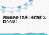 真皮油漆是什么漆（漆皮是什么簡介介紹）
