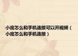 小度怎么和手機(jī)連接可以開(kāi)視頻（小度怎么和手機(jī)連接）