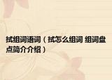 拭組詞語(yǔ)詞（拭怎么組詞 組詞盤點(diǎn)簡(jiǎn)介介紹）