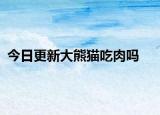 今日更新大熊貓吃肉嗎