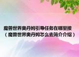 魔獸世界奧丹姆引導任務(wù)在哪里接（魔獸世界奧丹姆怎么去簡介介紹）