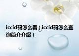 iccid碼怎么看（iccid碼怎么查詢(xún)簡(jiǎn)介介紹）