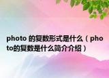 photo 的復(fù)數(shù)形式是什么（photo的復(fù)數(shù)是什么簡介介紹）