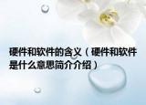 硬件和軟件的含義（硬件和軟件是什么意思簡介介紹）