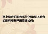 至上勵(lì)合的歌有哪些介紹(至上勵(lì)合的歌有哪些詳細(xì)情況如何)