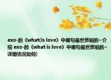 exo-的《what(is love》中哪句是世賢唱的~介紹 exo-的《what is love》中哪句是世賢唱的~詳細(xì)情況如何)