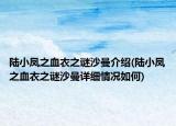 陸小鳳之血衣之謎沙曼介紹(陸小鳳之血衣之謎沙曼詳細(xì)情況如何)