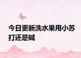 今日更新洗水果用小蘇打還是堿