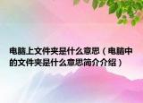 電腦上文件夾是什么意思（電腦中的文件夾是什么意思簡(jiǎn)介介紹）