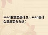 seed的意思是什么（seed是什么意思簡(jiǎn)介介紹）
