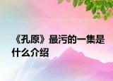 《孔原》最污的一集是什么介紹