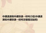 中通速遞和中通快遞一樣嗎介紹(中通速遞和中通快遞一樣嗎詳細(xì)情況如何)