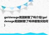 goldenage男團(tuán)解散了嗎介紹(goldenage男團(tuán)解散了嗎詳細(xì)情況如何)
