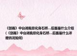 《劍雨》中臺詞我愿化身石橋…后面是什么介紹(《劍雨》中臺詞我愿化身石橋…后面是什么詳細(xì)情況如何)
