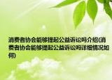 消費(fèi)者協(xié)會(huì)能夠提起公益訴訟嗎介紹(消費(fèi)者協(xié)會(huì)能夠提起公益訴訟嗎詳細(xì)情況如何)
