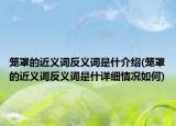 籠罩的近義詞反義詞是什介紹(籠罩的近義詞反義詞是什詳細(xì)情況如何)