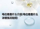 電位差是什么介紹(電位差是什么詳細(xì)情況如何)