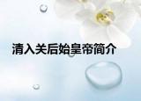 清入關后始皇帝簡介