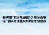 西峽鋼廠投訴電話是多少介紹(西峽鋼廠投訴電話是多少詳細(xì)情況如何)