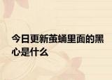 今日更新繭蛹里面的黑心是什么
