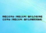 微信公眾平臺(tái)（微信公眾號(hào)）是什么介紹(微信公眾平臺(tái)（微信公眾號(hào)）是什么詳細(xì)情況如何)