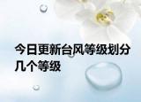 今日更新臺(tái)風(fēng)等級(jí)劃分幾個(gè)等級(jí)