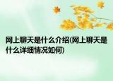 網(wǎng)上聊天是什么介紹(網(wǎng)上聊天是什么詳細(xì)情況如何)
