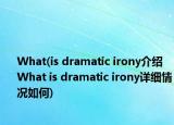 What(is dramatic irony介紹 What is dramatic irony詳細(xì)情況如何)