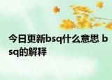 今日更新bsq什么意思 bsq的解釋