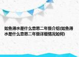 如魚得水是什么意思二年級介紹(如魚得水是什么意思二年級詳細情況如何)