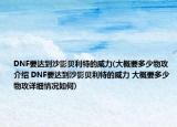 DNF要達(dá)到沙影貝利特的威力(大概要多少物攻介紹 DNF要達(dá)到沙影貝利特的威力 大概要多少物攻詳細(xì)情況如何)