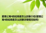 愛情公寓4的結(jié)局是怎么回事介紹(愛情公寓4的結(jié)局是怎么回事詳細情況如何)
