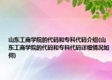 山東工商學(xué)院的代碼和專科代碼介紹(山東工商學(xué)院的代碼和?？拼a詳細(xì)情況如何)