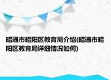 昭通市昭陽區(qū)教育局介紹(昭通市昭陽區(qū)教育局詳細情況如何)