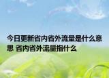 今日更新省內(nèi)省外流量是什么意思 省內(nèi)省外流量指什么