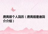 唐高祖?zhèn)€人簡(jiǎn)歷（唐高祖是誰簡(jiǎn)介介紹）
