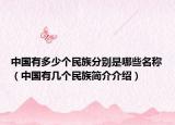 中國有多少個民族分別是哪些名稱（中國有幾個民族簡介介紹）