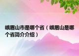 峨眉山市是哪個省（峨眉山是哪個省簡介介紹）