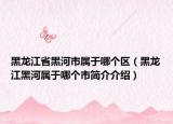 黑龍江省黑河市屬于哪個(gè)區(qū)（黑龍江黑河屬于哪個(gè)市簡(jiǎn)介介紹）