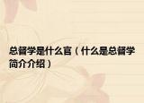 總督學(xué)是什么官（什么是總督學(xué)簡介介紹）