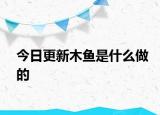 今日更新木魚是什么做的