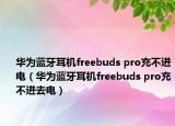 華為藍(lán)牙耳機(jī)freebuds pro充不進(jìn)電（華為藍(lán)牙耳機(jī)freebuds pro充不進(jìn)去電）