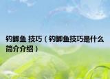 釣鯽魚 技巧（釣鯽魚技巧是什么簡介介紹）