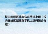 校內(nèi)赤線區(qū)域怎么在手機(jī)上玩（校內(nèi)赤線區(qū)域能在手機(jī)上玩嗎簡(jiǎn)介介紹）