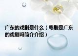 廣東的戲劇是什么（粵劇是廣東的戲劇嗎簡介介紹）
